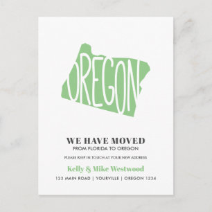 OREGON We've moved New address New Home  Postcard