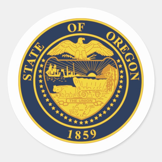 Oregonian Seal, Seal of Oregon Sticker (Front)