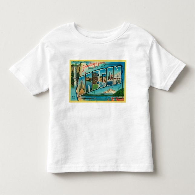 OregonLarge Letter Scenes 2 Toddler T-Shirt (Front)