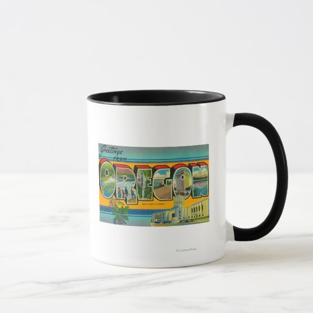 OregonLarge Letter Scenes 3 Mug (Right)