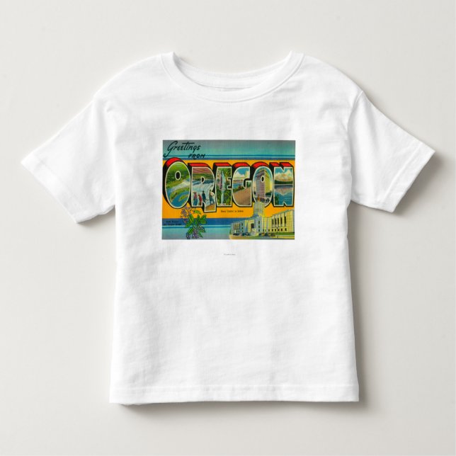 OregonLarge Letter Scenes 3 Toddler T-Shirt (Front)