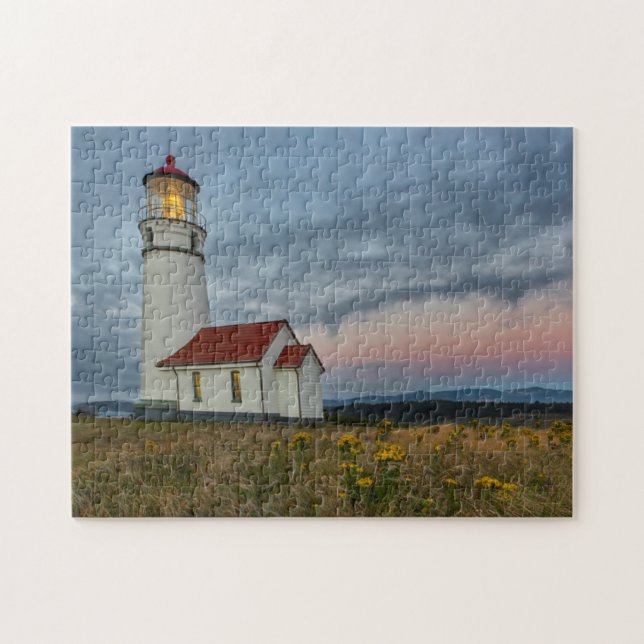 Oregon's oldest lighthouse at Cape Blanco State Jigsaw Puzzle (Horizontal)