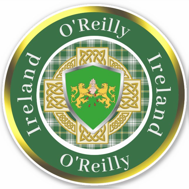 O'Reilly Irish Shield/Celtic Cross Personalised (Front)