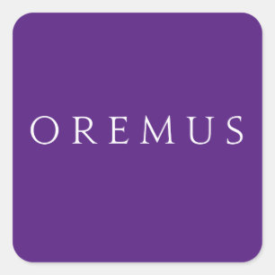 Oremus Stickers: Liturgical Colours Square Sticker
