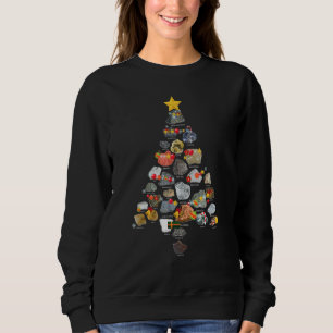 Ores Minerals Gems Rocks Collecting Christmas Tree Sweatshirt
