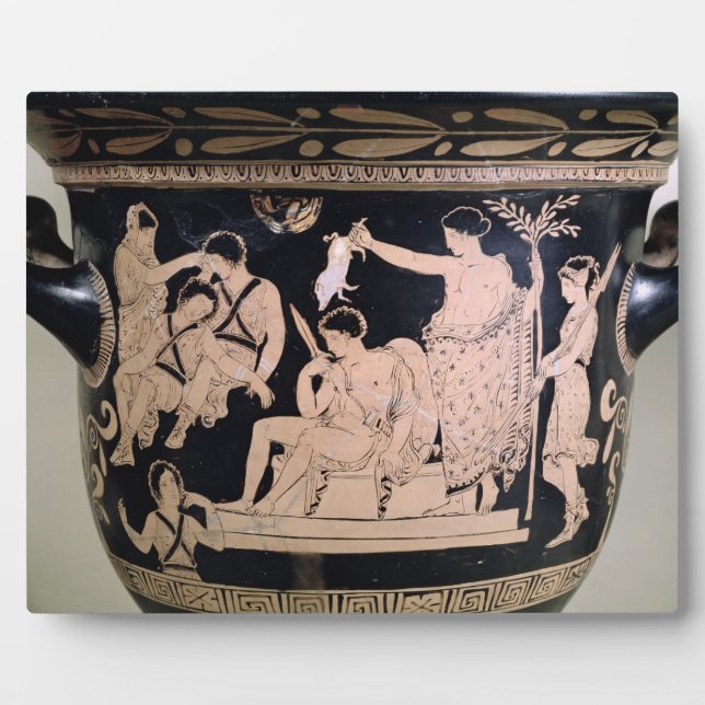 Orestes as a Suppliant at the Shrine of Apollo in Plaque (Front)