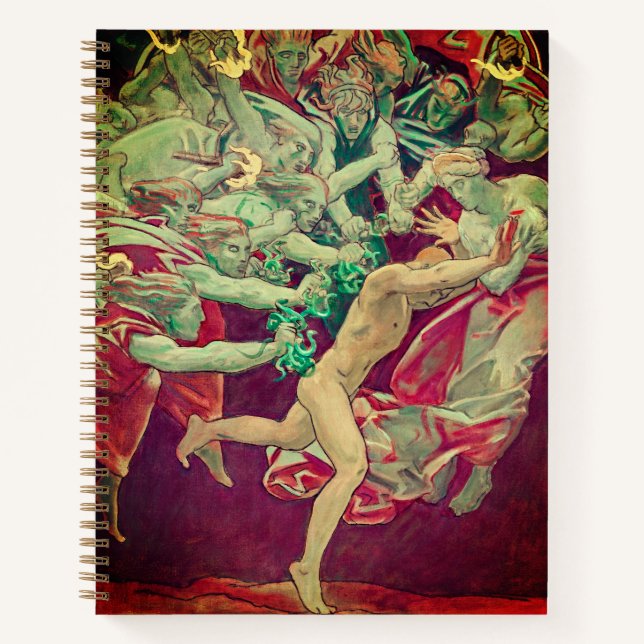 Orestes & Furies Dark Academia Notebook (Front)