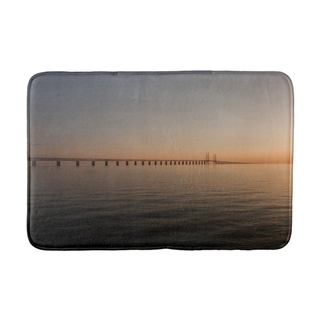 Oresund Bridge Bath Mat (Front)