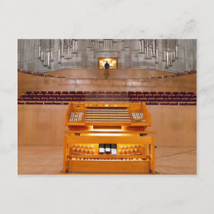 organ console postcard