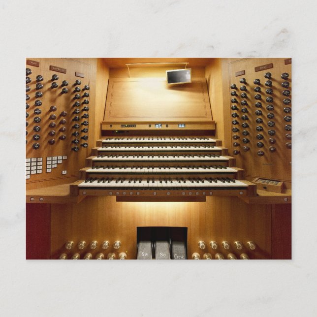 Organ console, Shanghai Postcard (Front)
