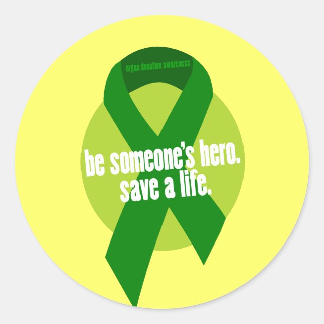 Organ Donation Awareness Stickers (Front)