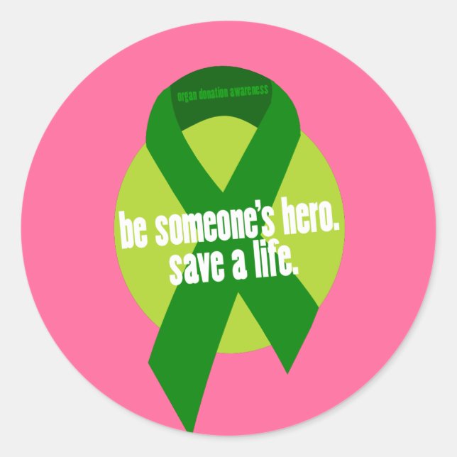 Organ Donation Awareness Stickers (Front)