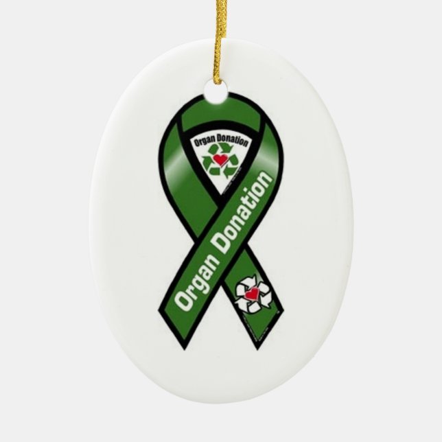 Organ Donation Ceramic Tree Decoration (Front)