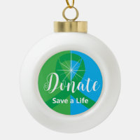 Organ donation Green Ribbon Ornament