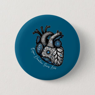 Organ Donation Saves Lives Heart Transplant Cardia 6 Cm Round Badge