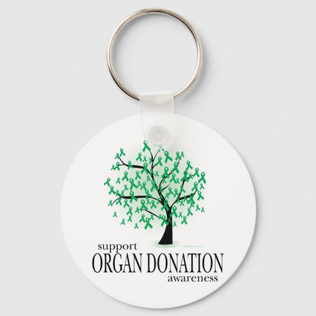 Organ Donation Tree Key Ring (Front)