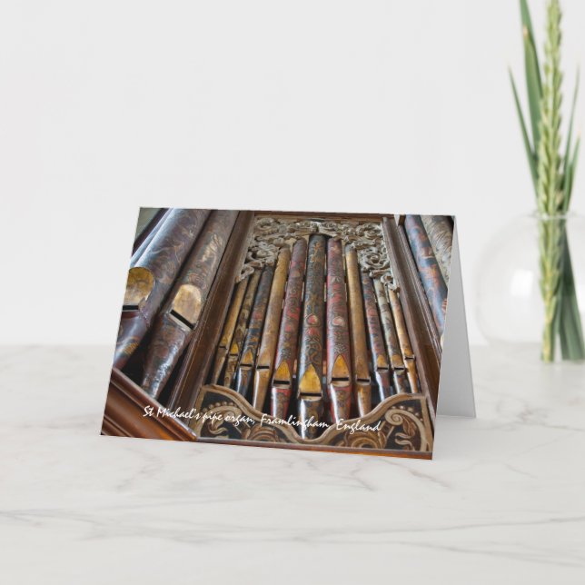 Organ, Framlingham, UK greeting card (Front)