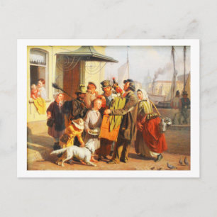 Organ Grinder Postcard