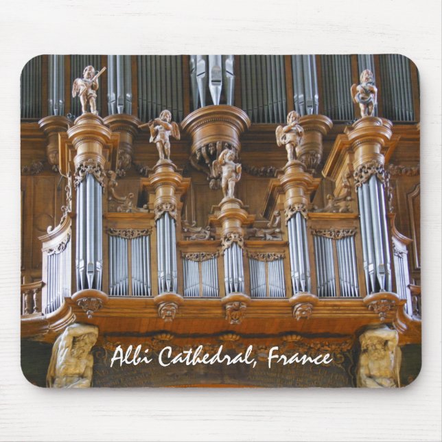 Organ in Albi Cathedral, France Mouse Pad (Front)