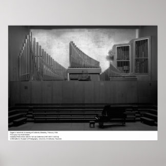 Organ in Hertz Hall, UC Berkeley, 1966 Poster
