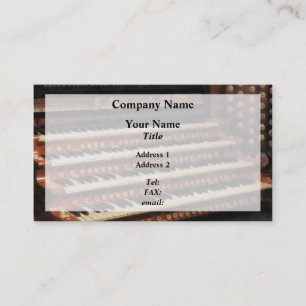 Organ Keyboard Business Card