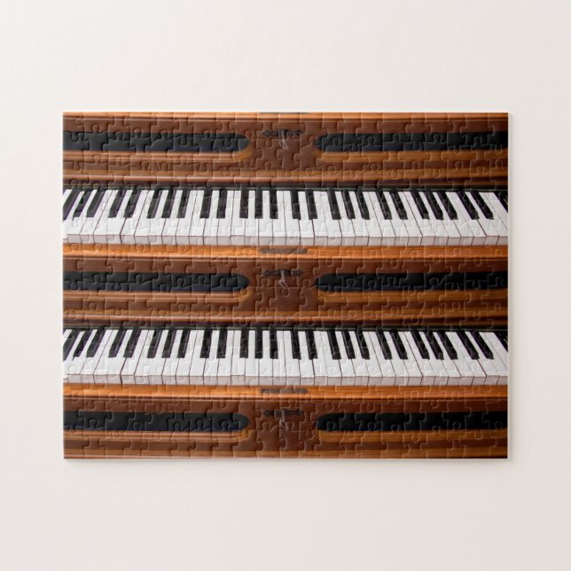 Organ keyboard jigsaw puzzle (Horizontal)