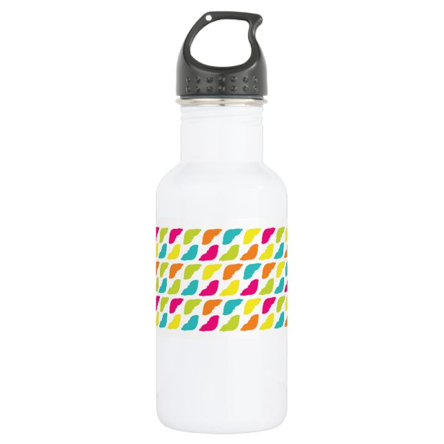 Organ Liver | Multicolored Water Bottle (Front)
