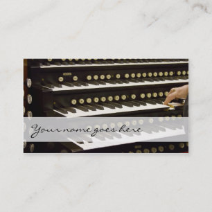Organ manuals and hand business cards