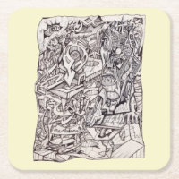 Organ of Worries Paper Coaster