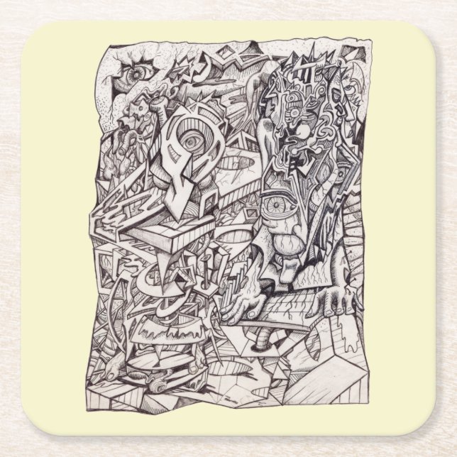 Organ of Worries Paper Coaster (Front)