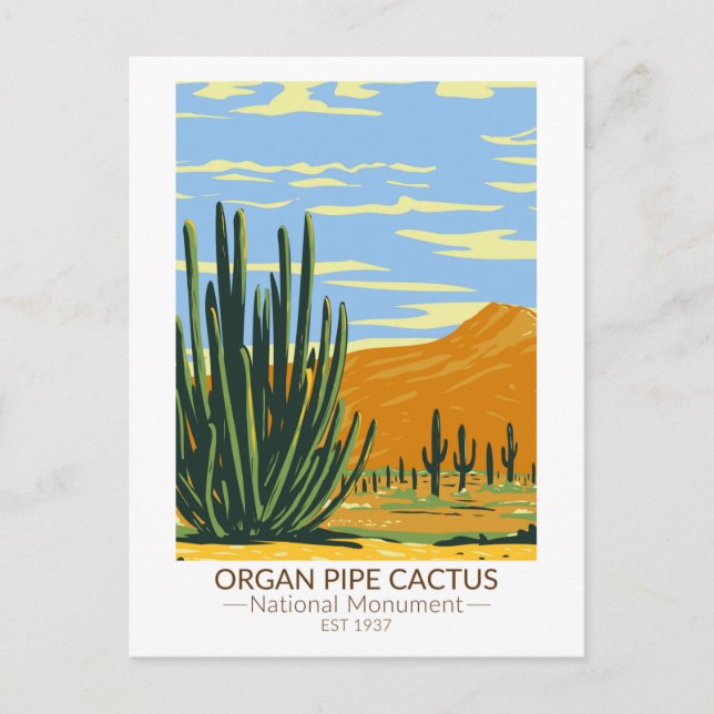 Organ Pipe Cactus National Monument Arizona Postcard (Front)