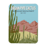 Organ Pipe Cactus National Monument Arizona Retro
