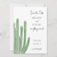 Organ Pipe Cactus Save The Date Invitation