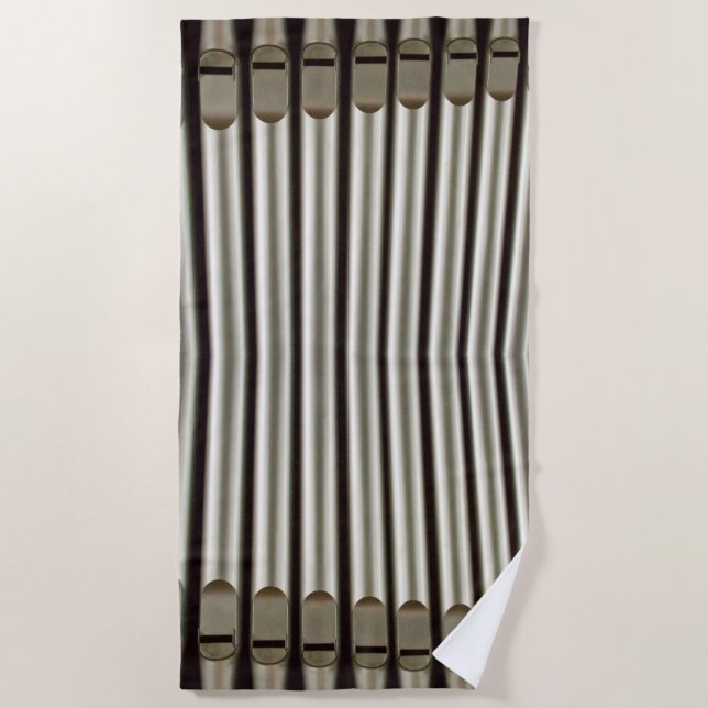 Organ pipes beach towel (Front)