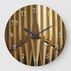 Organ pipes round clock