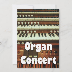 Organ recital invitation