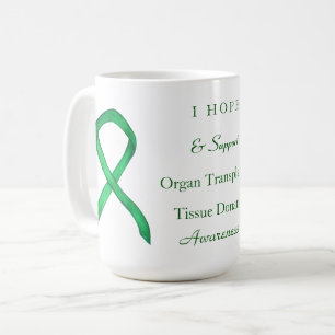 Organ & Tissue Donation Awareness Ribbon Mugs