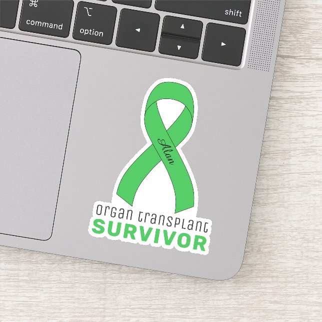 Organ Transplant Survivor Vinyl Sticker (Detail)