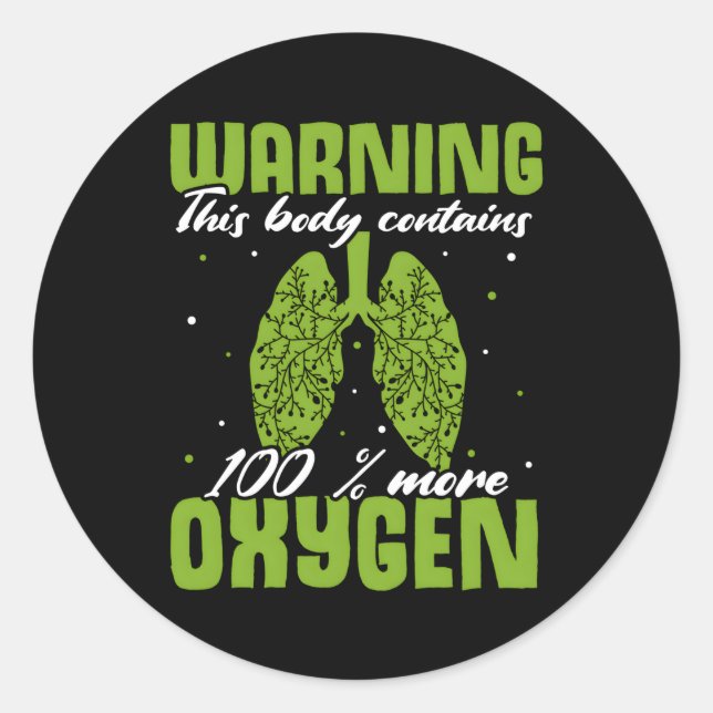 Organ Transplantation Lung Transplant Survivor Classic Round Sticker (Front)