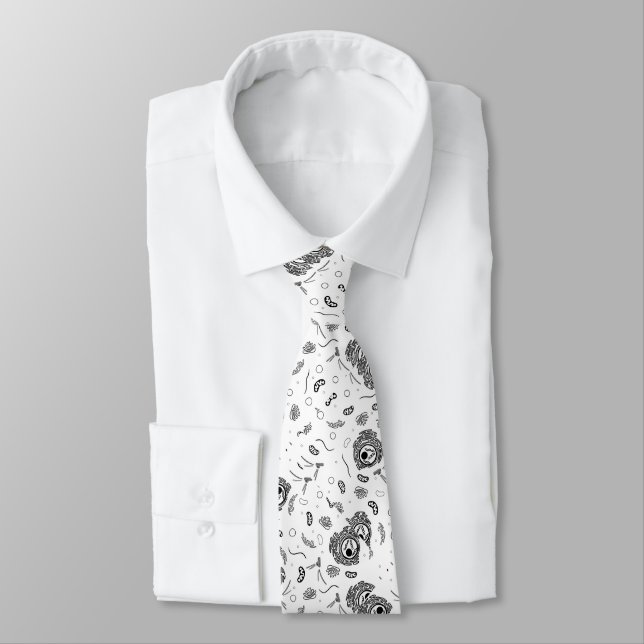 Organelles - Black on White Tie (Tied)