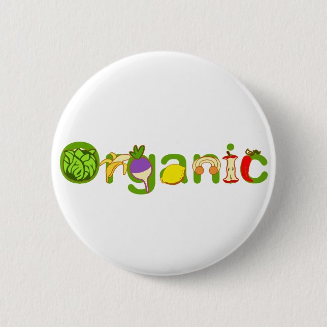 Organic 6 Cm Round Badge (Front)
