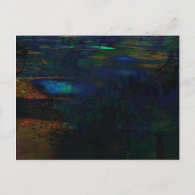 Organic abstract #146 postcard (Front)