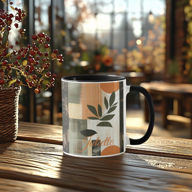 Organic Abstract Mug - Personalised Earthy Botanic (Creator Uploaded)