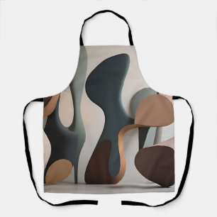 Organic Abstract Sculptural Modern Apron