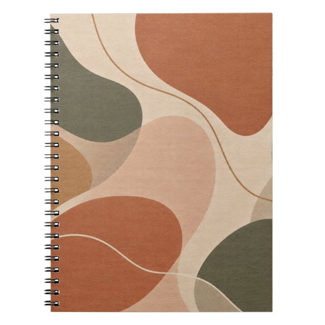 Organic Abstract Shapes Notebook (Front)