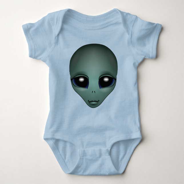 Organic Alien Shirt Baby Cute Alien Shirt (Front)
