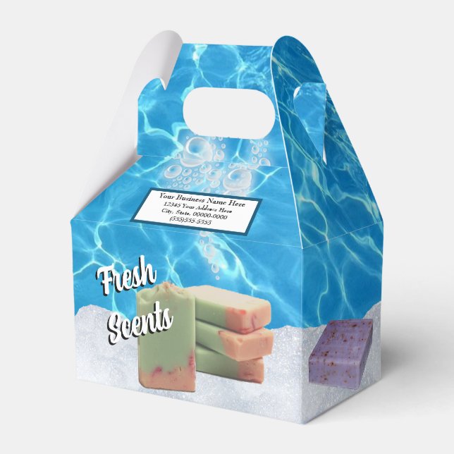 Organic Bath Soap Customer Gift Box (Front Side)