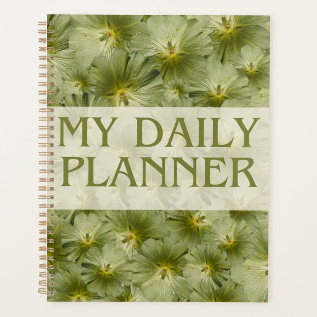 Organic Botanical Daily Planner & Organiser (Front)