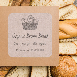 Organic Brown Bread Sticker