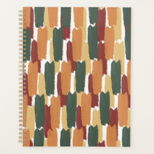 Organic Brushstroke Stripe Mediterranean Hues Planner